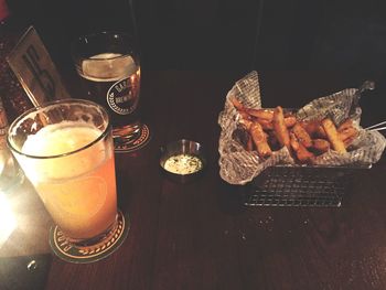 Close-up of drink on table