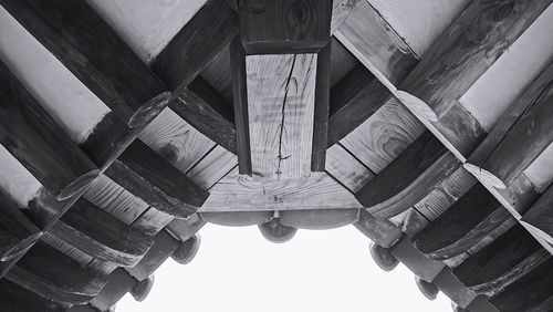 Low angle view of historic building