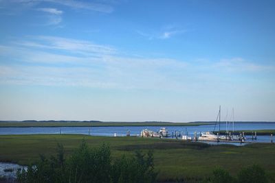 Scenic view of sea against sky