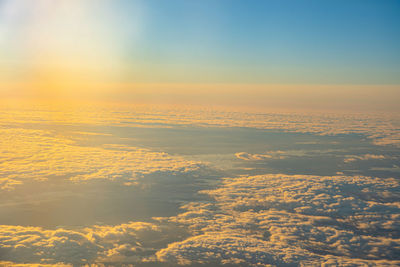 Scenic view of cloudscape against sky during sunset