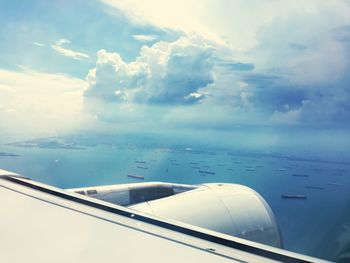 High angle view of seascape