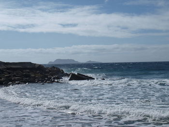 Scenic view of sea against sky