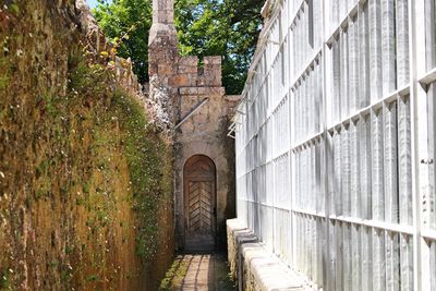 Alley of historic building