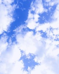 Low angle view of clouds in sky