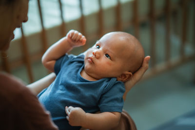 Close-up of baby boy