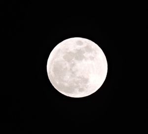 Low angle view of moon in sky