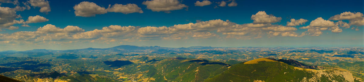 Panoramic view of landscape against sky