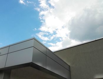 Low angle view of building against sky