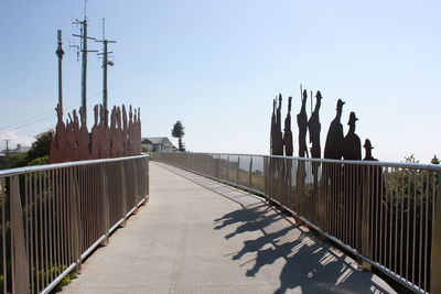 View of bridge against clear sky - memorial 