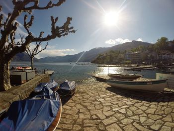 Panoramic view of sea against sky