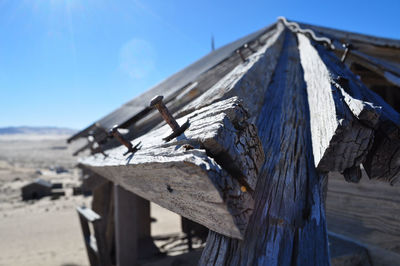 Close-up of wooden wall