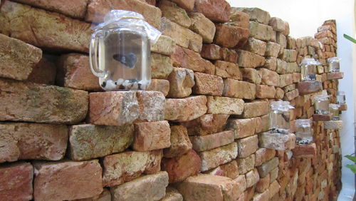 Close-up of brick wall