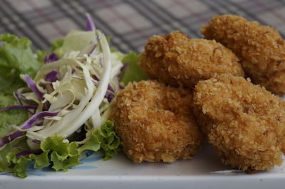 Close-up of food in plate