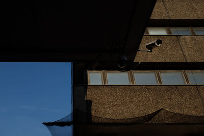 Low angle view of building against clear sky