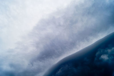 Low angle view of clouds in sky