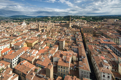 High angle view of cityscape