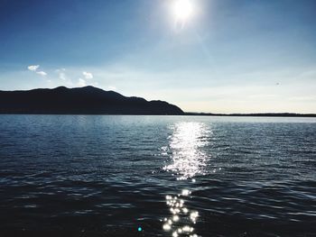 Scenic view of sea against sky