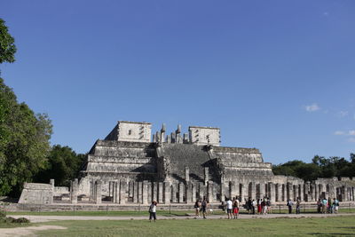 Low angle view of historical building against sky