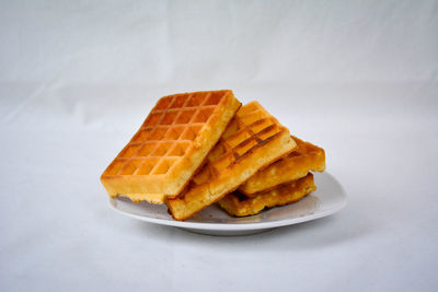 Close-up of bread in plate