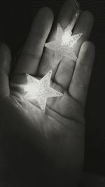 Close-up of woman hand