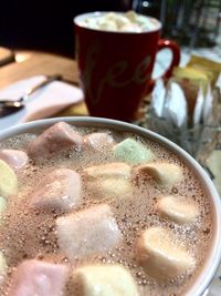 Close-up of drink on table