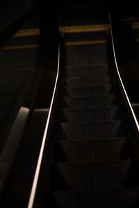 View of escalator