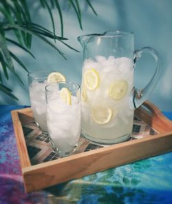 Close-up of drink on table
