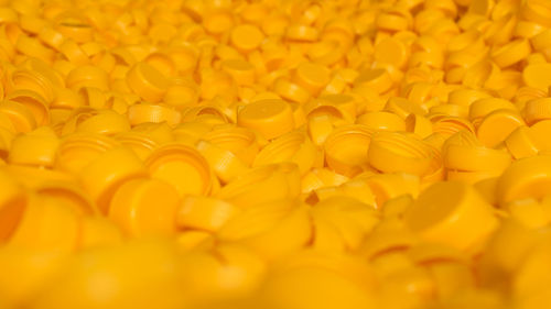 Full frame shot of yellow slices