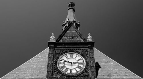 Low angle view of clock tower