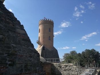 Low angle view of historical building against sky