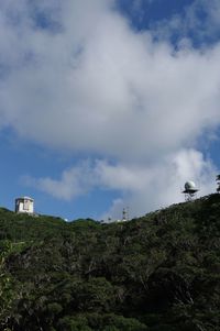 Low angle view of buildings against sky