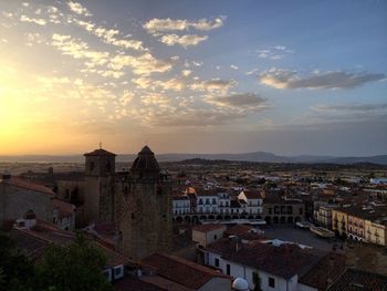 Cityscape at sunset