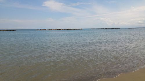 Scenic view of sea against sky