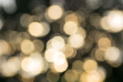 Defocused image of lights