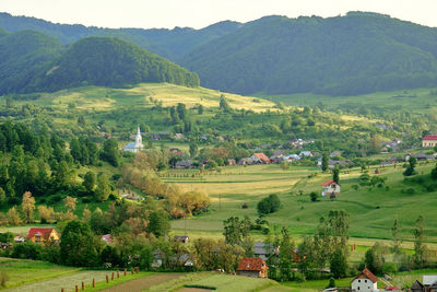 Scenic view of agricultural landscape