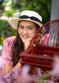 Portrait of a smiling young woman