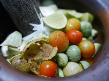 Close-up of fruits in bowl