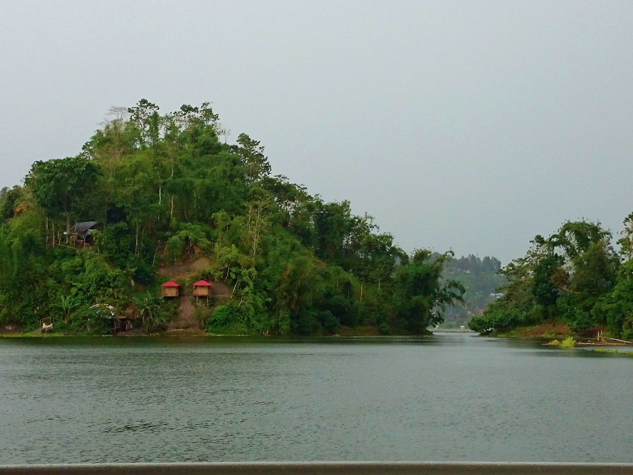 Houses on mountain