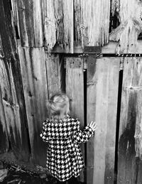 Close-up of wooden door