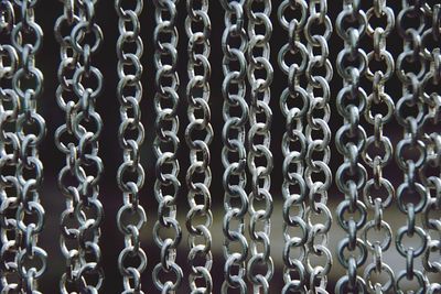 Full frame shot of chains