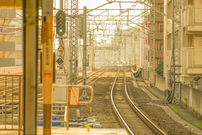 Railroad station platform