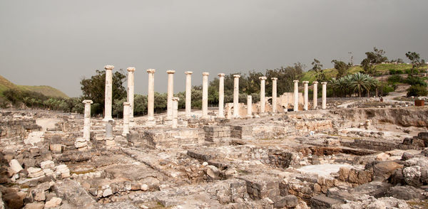 View of old ruins against sky