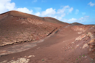 Martian landscape in lanzarote
