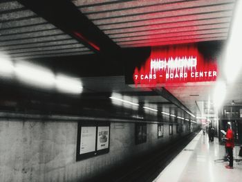 Underground subway station