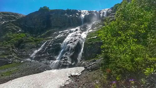 River flowing through rocks