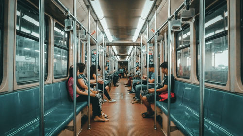 Interior of train