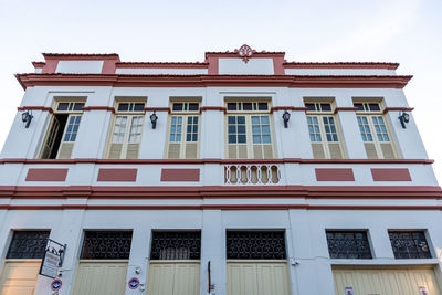 Low angle view of building against sky