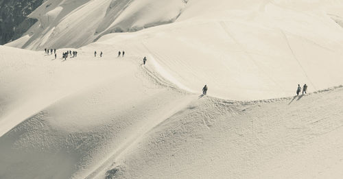 Scenic view of sand dunes at desert