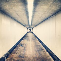 Empty corridor of building