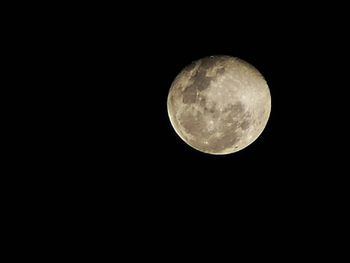 Low angle view of moon in sky